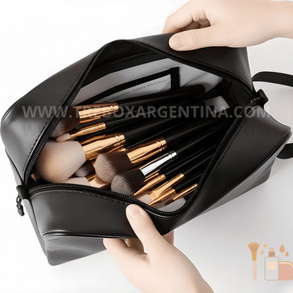 COMBO BEAUTY💄 | Limpiador Eléctrico de Brochas BrushClean  + Neceser WashBag: Cuidá tus brochas y llevá tu make-up con estilo donde quieras.