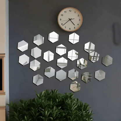 HEXAHOM™ Espejos Adhesivos  Decorativos SetX10 - PROMO 2X1 ¡Llevate 2 Set Paga 1!