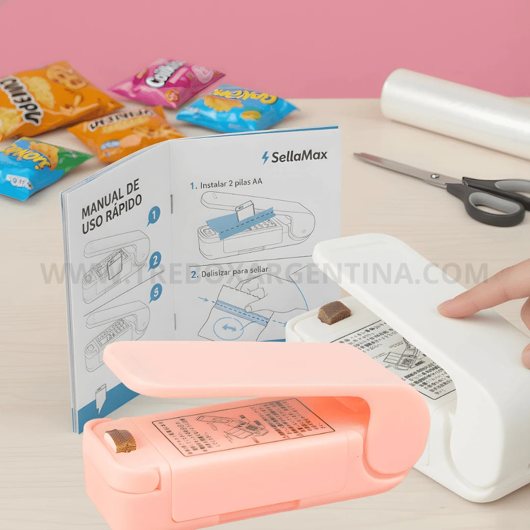 EDICIÓN LIMITADA 2X1 🎁 | SellaMax Portátil : Mantené tus snacks siempre frescos y tu cocina impecable.