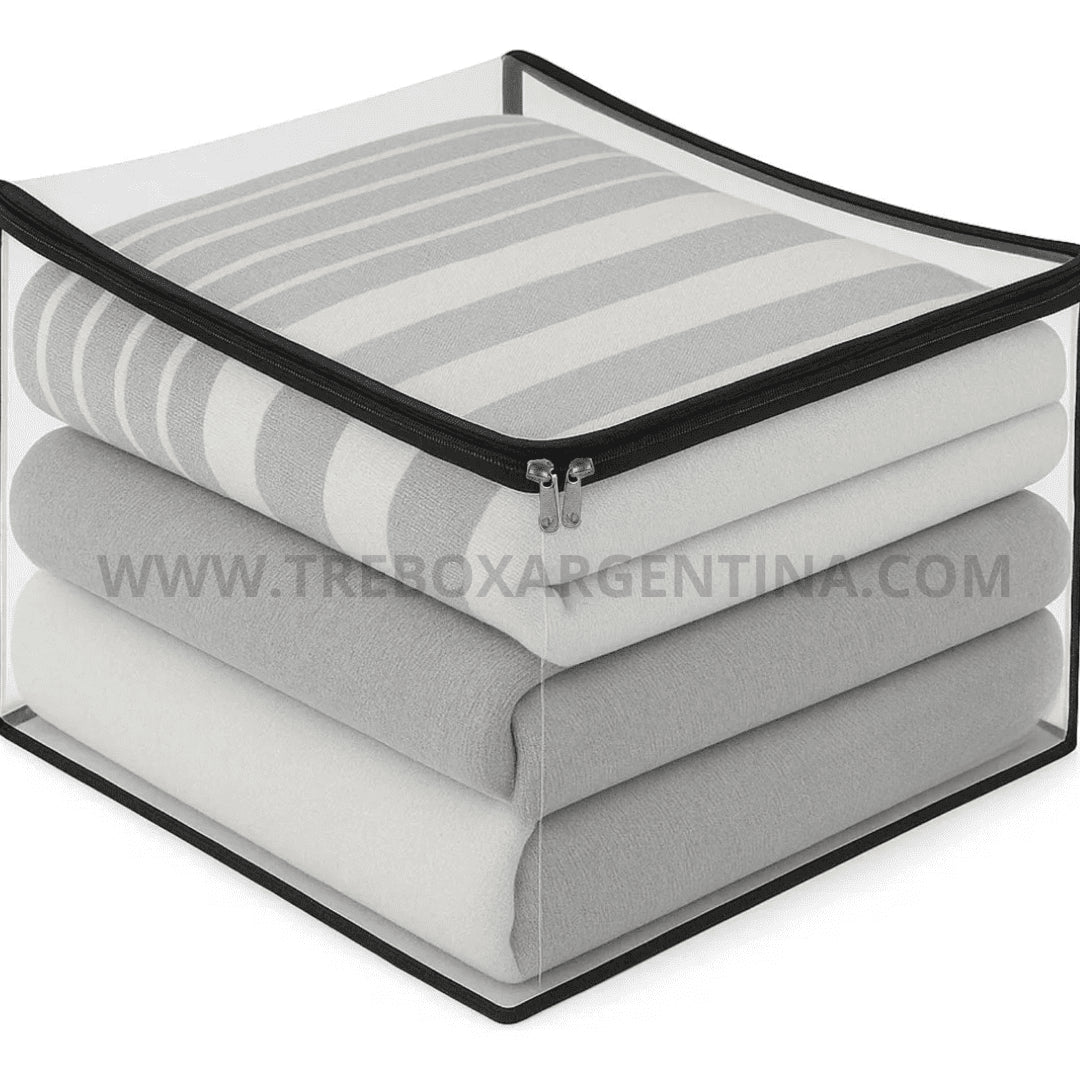 OFERTA PRE VERANO 3X1 |  HomeBox™ Organizador XL: Guardá tus frazadas sin que se arruinen hasta el próximo invierno