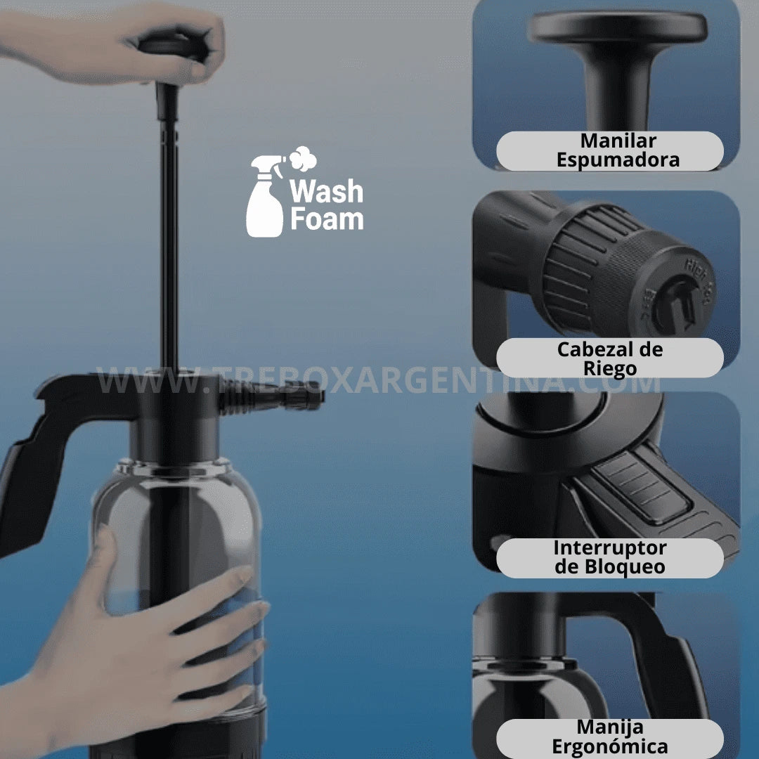 COMBO 2X1 🎁 WashFoam Pulverizador de Espuma: La suciedad más dura se va en segundos