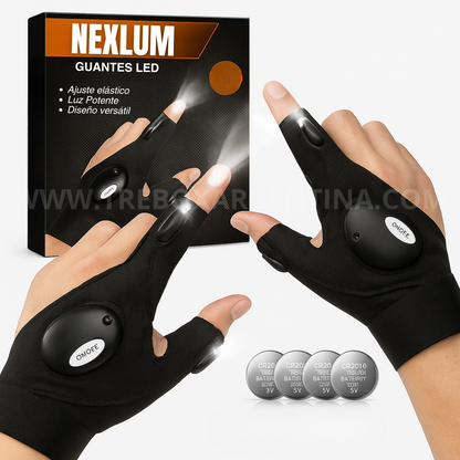 Guantes LED NEXLUM - COMBO ESPECIAL DIA DEL PADRE 2x1 - Olvidate de sostener linternas
