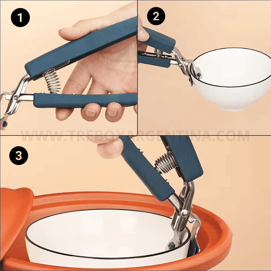 PROMO 3X1 🎁 Pinza antideslizante de silicona CookGrip🧑🏻‍🍳: Agarrá cualquier cosa caliente sin problemas!
