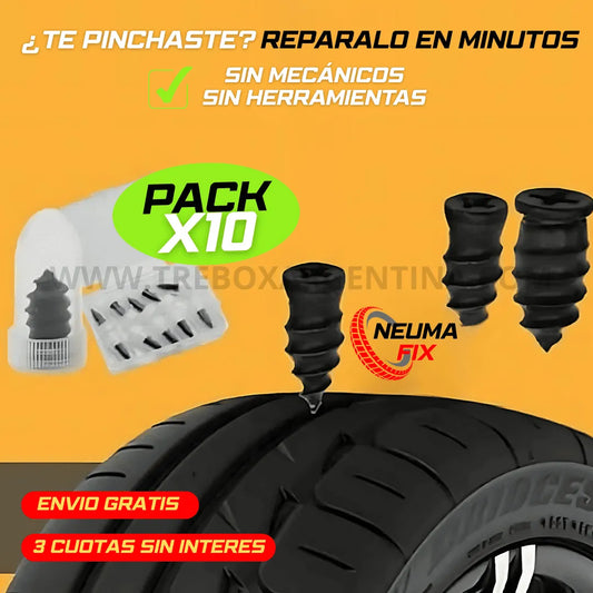 PROMO PACK X10💥 | NeumaFix Parches de Tornillos: Repará al instante y que una pinchadura no arruine tus planes