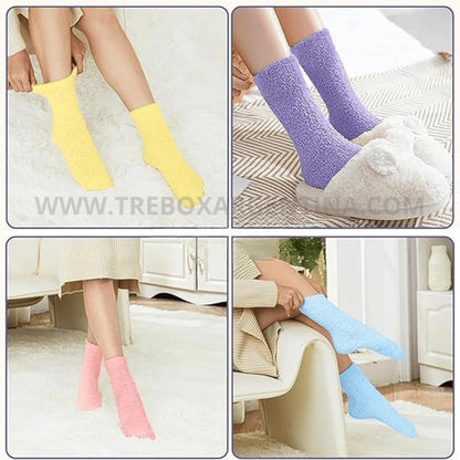 Combo Fuzzy 2X1 | Medias Peluche Largas para Mujer – Máxima suavidad, máximo abrigo 🧦❄️