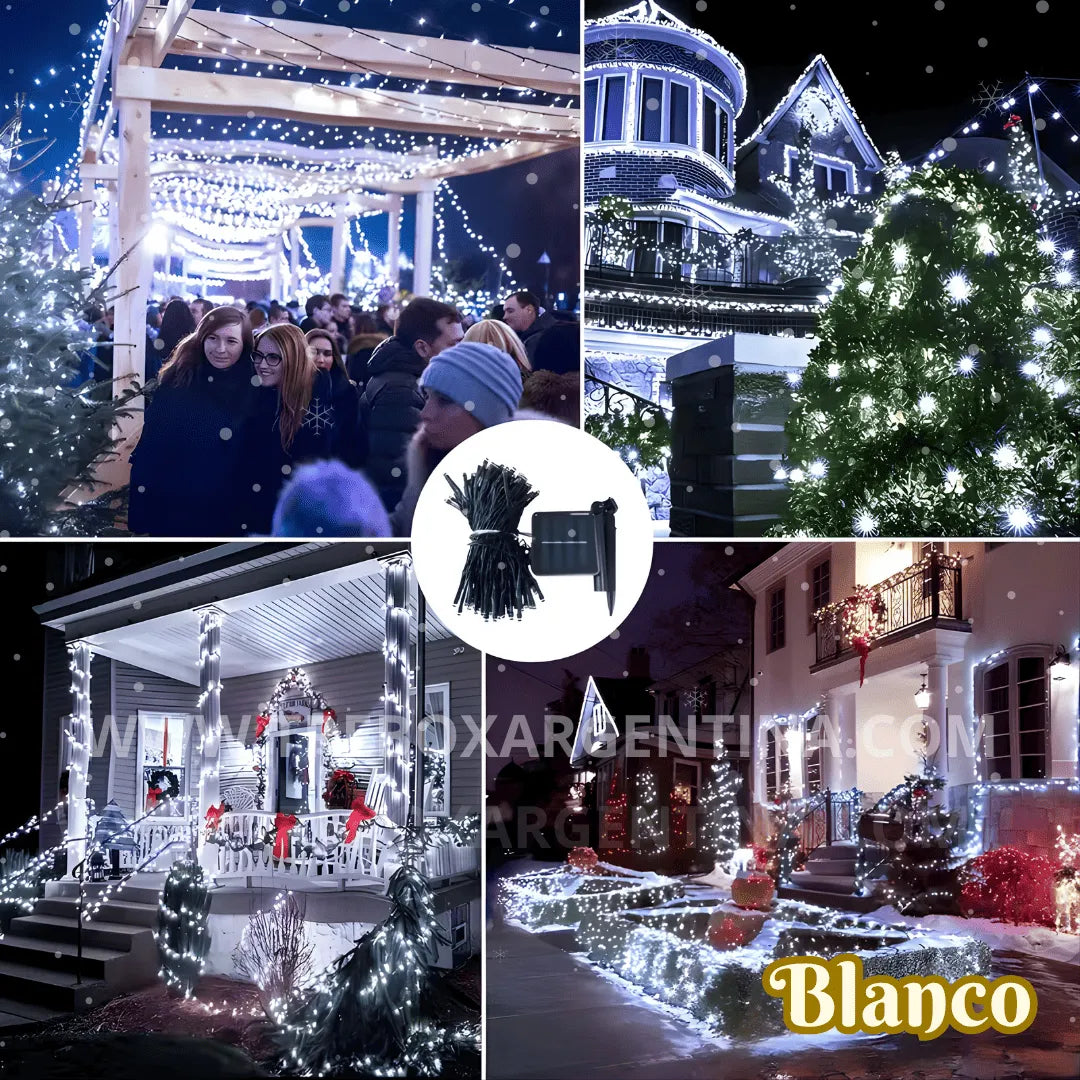 OFERTA 2X1 🎁 | Luces LED Solares ChristmasDecor:  ¡Iluminá tu Navidad SIN LIMITES!
