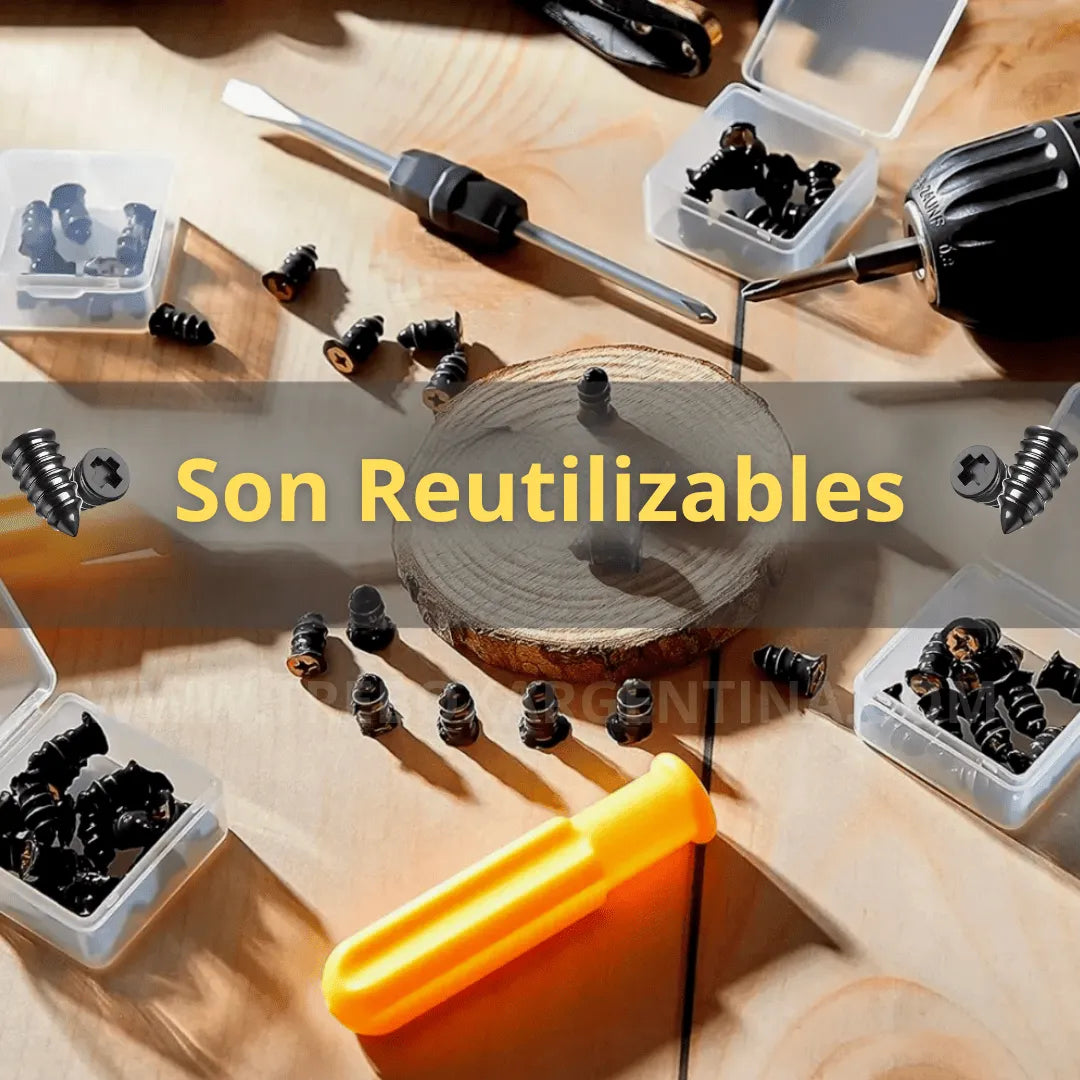 PROMO PACK X10💥 | NeumaFix Parches de Tornillos: Repará al instante y que una pinchadura no arruine tus planes