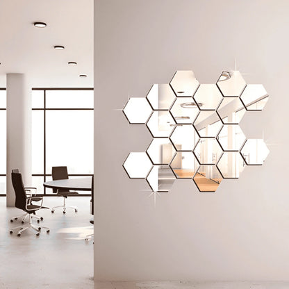 HEXAHOM™ Espejos Adhesivos  Decorativos SetX10 - PROMO 2X1 ¡Llevate 2 Set Paga 1!