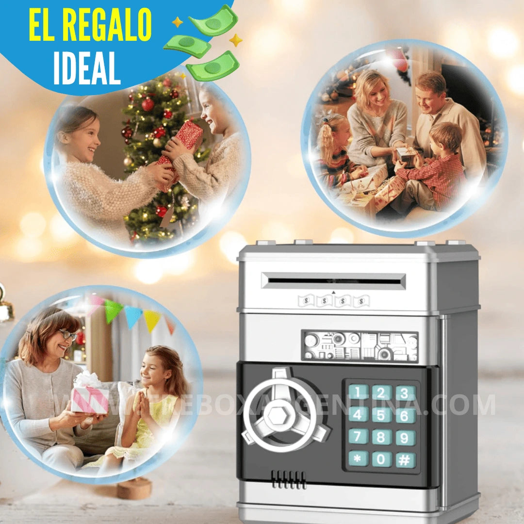 50% OFF🎁 KidsBank | Caja Fuerte Electrónica para niños: La forma más divertida de aprender a ahorrar.