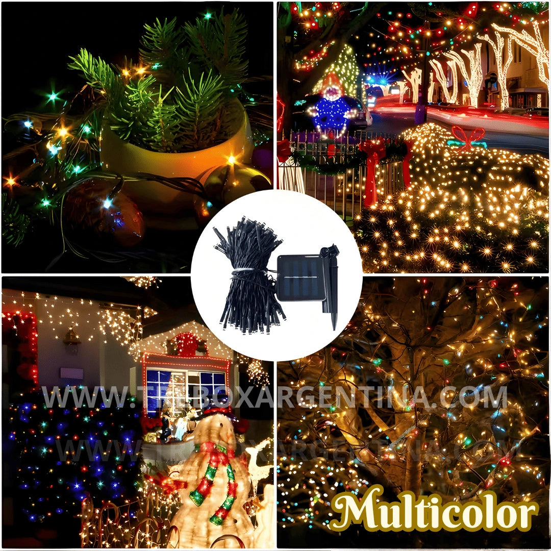 OFERTA 2X1 🎁 | Luces LED Solares ChristmasDecor:  ¡Iluminá tu Navidad SIN LIMITES!