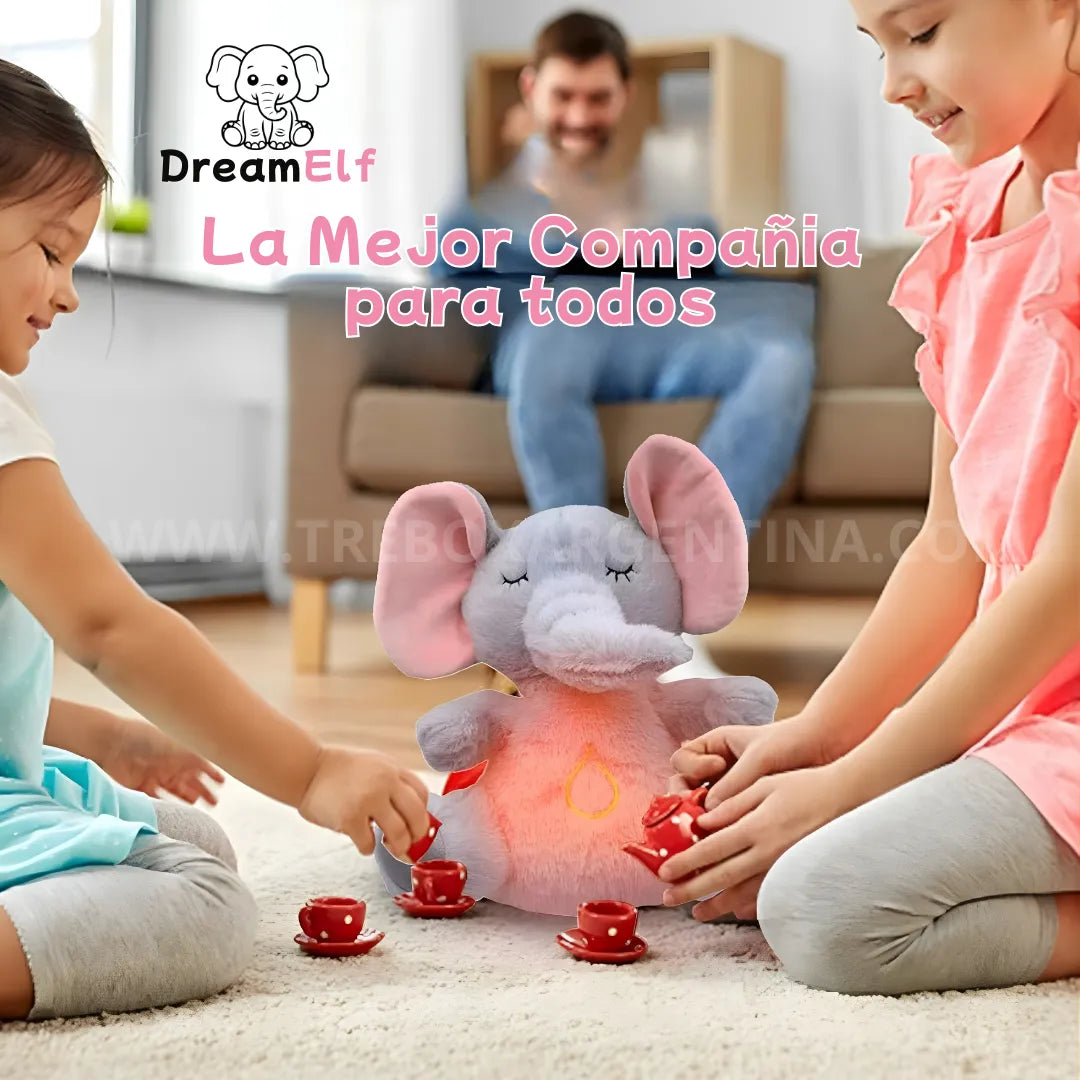 50% BLACKWEEK🎁 | DreamElf™ Elefante Luminoso: Respiración Real, Calma Profunda y Compañía en tus sueños (Para peques y adultos)