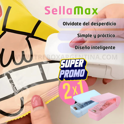 EDICIÓN LIMITADA 2X1 🎁 | SellaMax Portátil : Mantené tus snacks siempre frescos y tu cocina impecable.