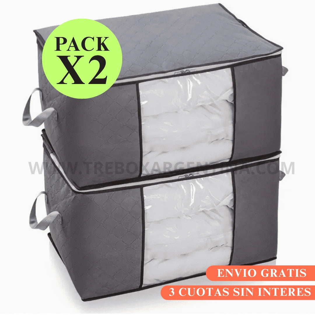 OFERTA PRE VERANO 3X1 |  FoldBox™ Organizador XL: Guardá tus frazadas sin que se arruinen hasta el próximo invierno