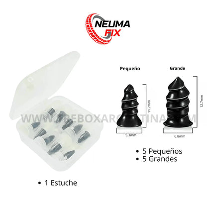 PROMO PACK X10💥 | NeumaFix Parches de Tornillos: Repará al instante y que una pinchadura no arruine tus planes
