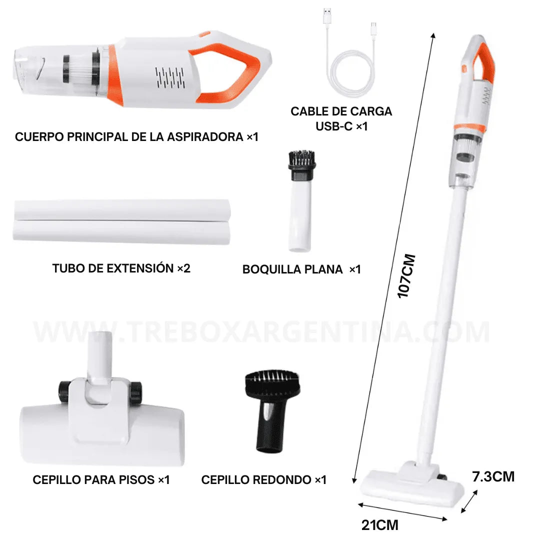 45% OFF 🎁 | TurboClean Aspiradora Portátil Extendible 3 en 1: La limpieza rápida que tu día necesita