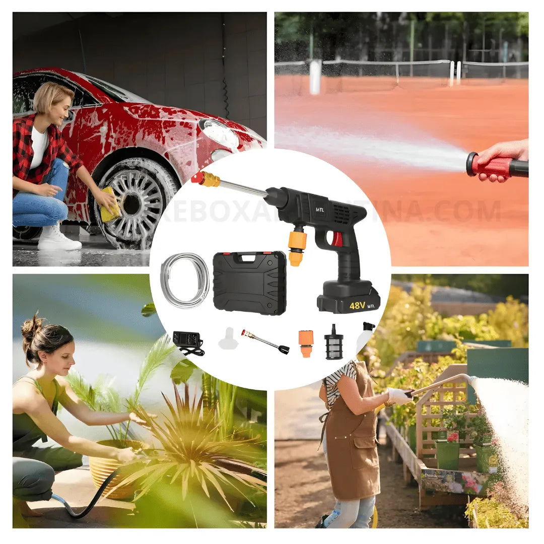 40% 🎁 | HydroGun: Pistola de alta presión inalámbrica 3 en 1