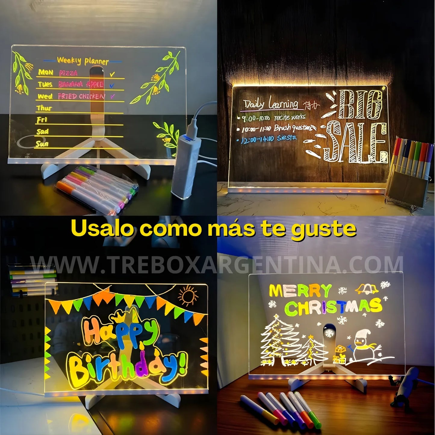 OFERTA NAVIDEÑA🎁 | LumiBoard Pizarra Mágica LED: Dibujá, aprendé y jugá sin límites ✨