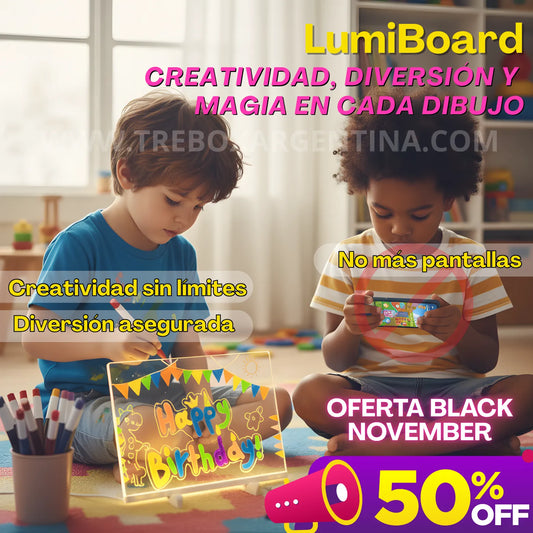 OFERTA NAVIDEÑA🎁 | LumiBoard Pizarra Mágica LED: Dibujá, aprendé y jugá sin límites ✨