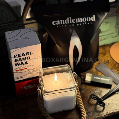 ¡ÚLTIMOS EN STOCK! -  Vela Perlada CandleMood | Diseño infinito, elegante y seguro [Pabilos GRATIS]