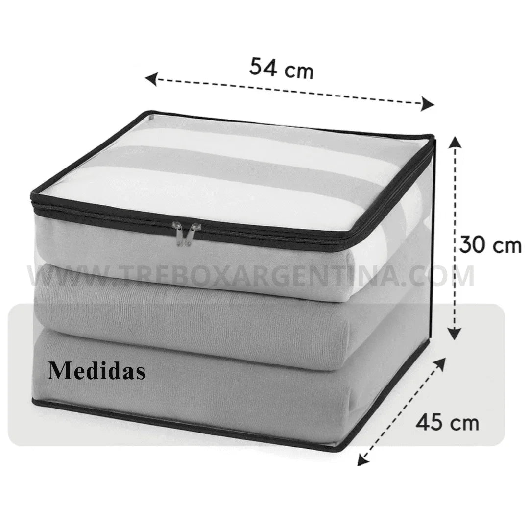 OFERTA PRE VERANO 3X1 |  HomeBox™ Organizador XL: Guardá tus frazadas sin que se arruinen hasta el próximo invierno