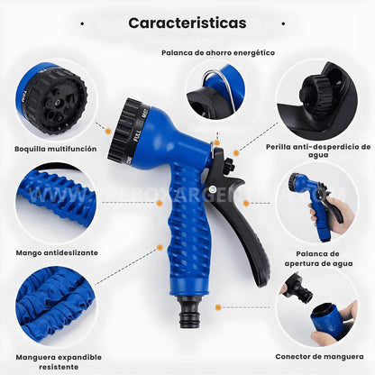 40% OFF 🎁 | HydroSmart Manguera mágica expandible : Potencia profesional y largo expansible para llegar a todos lados.