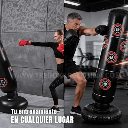 PROMO 45% OFF🚨| KnockOut™ Bolsa de Boxeo Inflable: Entrená el cuerpo y liberá todo el estrés sin salir de casa