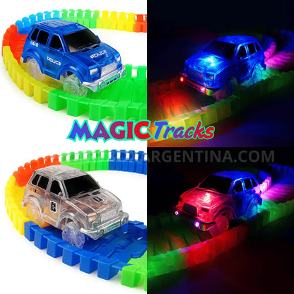 40% OFF🎁  MagicTracks Circuito Mágico de Carreras (220 Piezas +400cm) 🚗 Diversión que Enciende la Imaginación