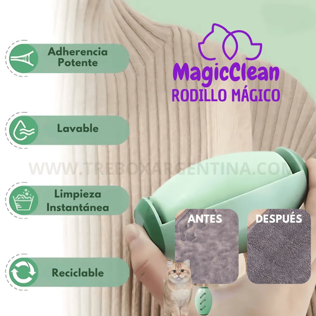 COMBO 2X1 🎁 | Rodillo Mágico Quita Pelusas MagicClean: Pelusas Nunca Más; Magia lavable y reutilizable