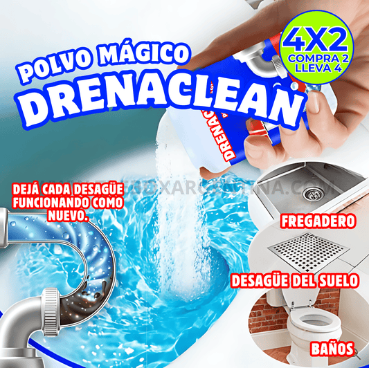 4x2 🎁 | Polvo Mágico DrenaClean : Elimina obstrucciones y olores al instante