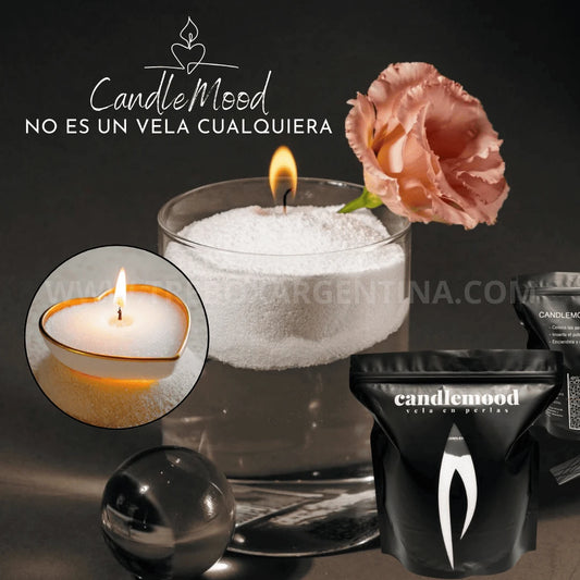 ¡ÚLTIMOS EN STOCK! -  Vela Perlada CandleMood | Diseño infinito, elegante y seguro [Pabilos GRATIS]