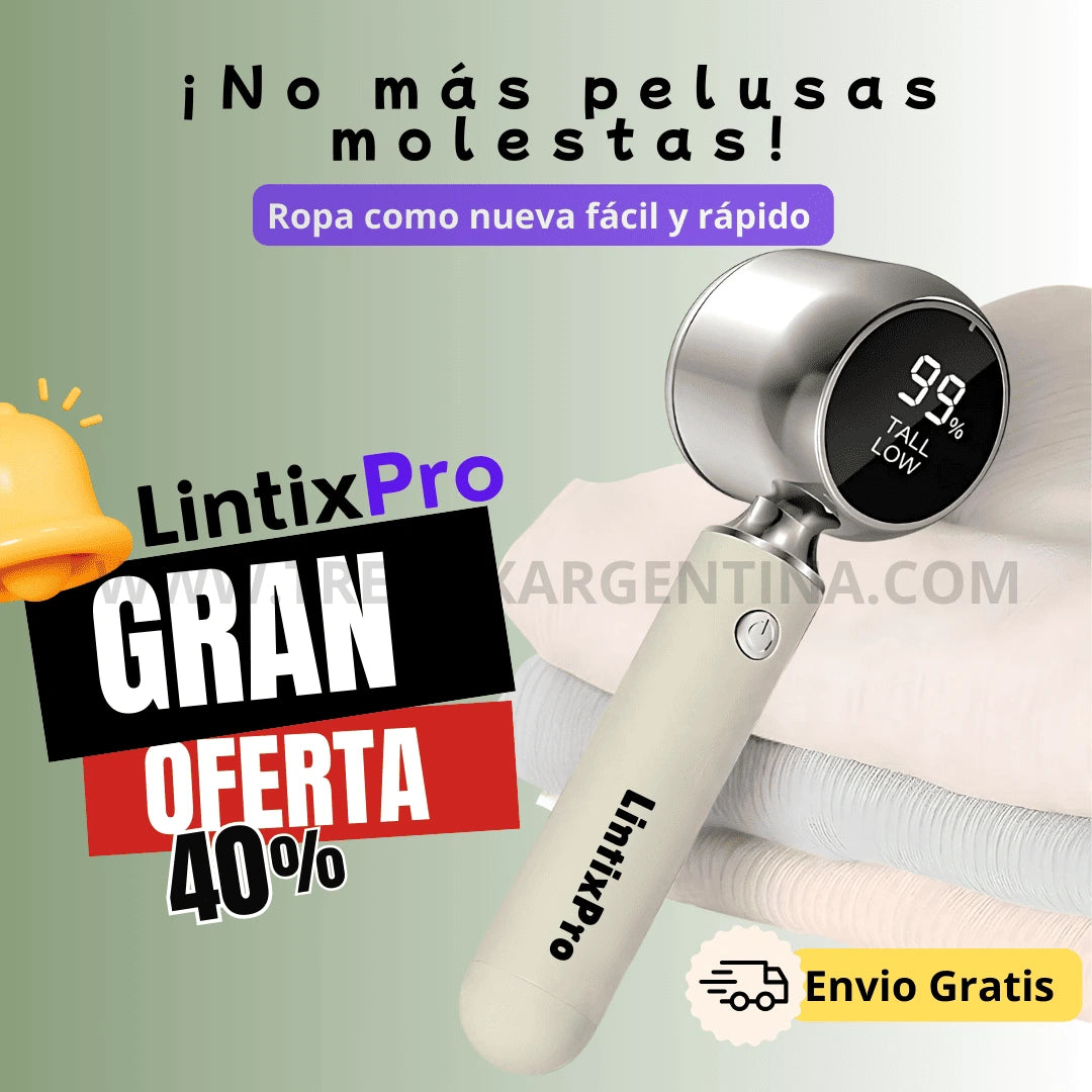OFERTA 40% OFF🎁 | Lintix Pro Quita Pelusas Recargable: Tu ropa libre de pelusas