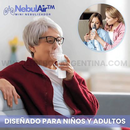 NebulAir™ Nebulizador Portátil para Toda la Familia |  Alivio Inmediato para la Respiración