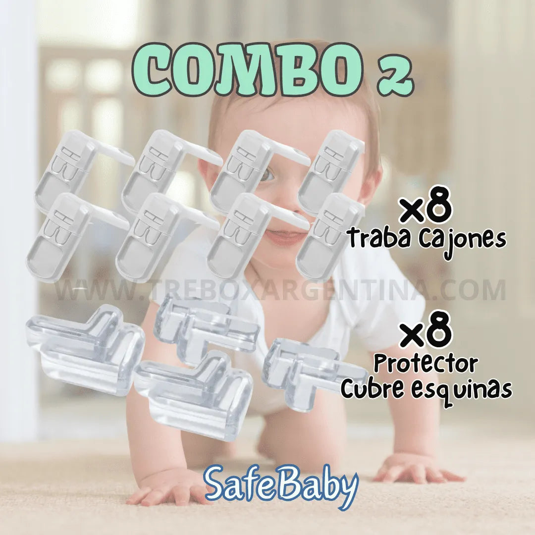 COMBO X2🎁 | SafeBaby™ Pack Antigolpes para Bebé: Cuidá a tu bebé de golpes y accidentes diarios👶🏻