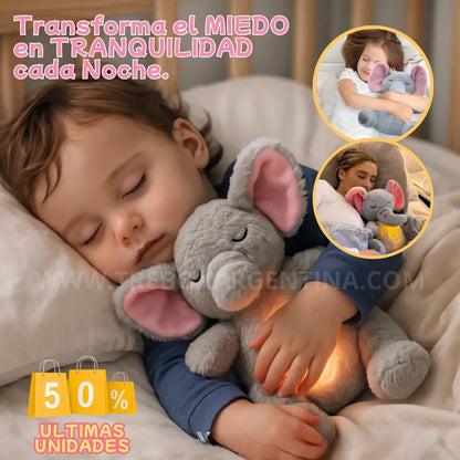 50% BLACKWEEK🎁 | DreamElf™ Elefante Luminoso: Respiración Real, Calma Profunda y Compañía en tus sueños (Para peques y adultos)