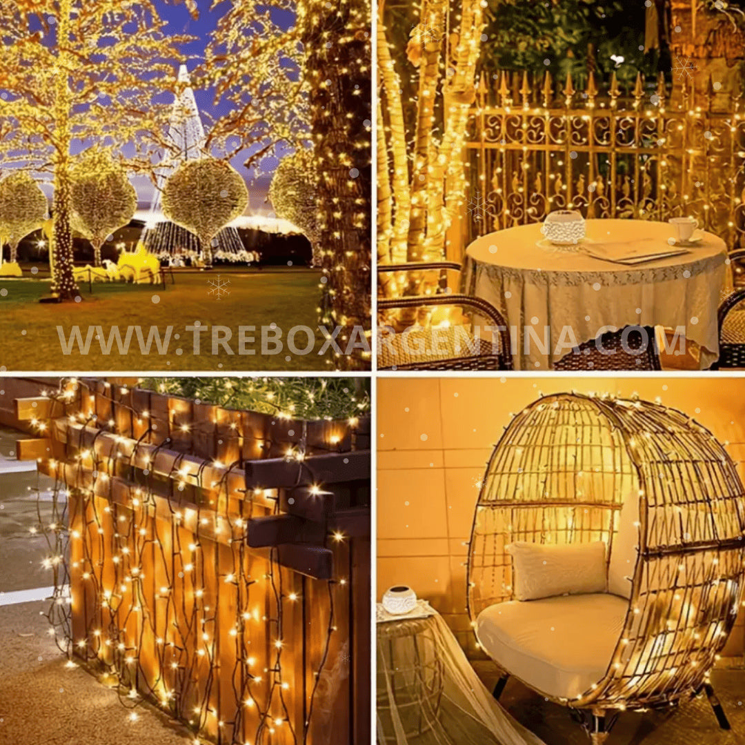 OFERTA 2X1 🎁 | Luces LED Solares ChristmasDecor:  ¡Iluminá tu Navidad SIN LIMITES!