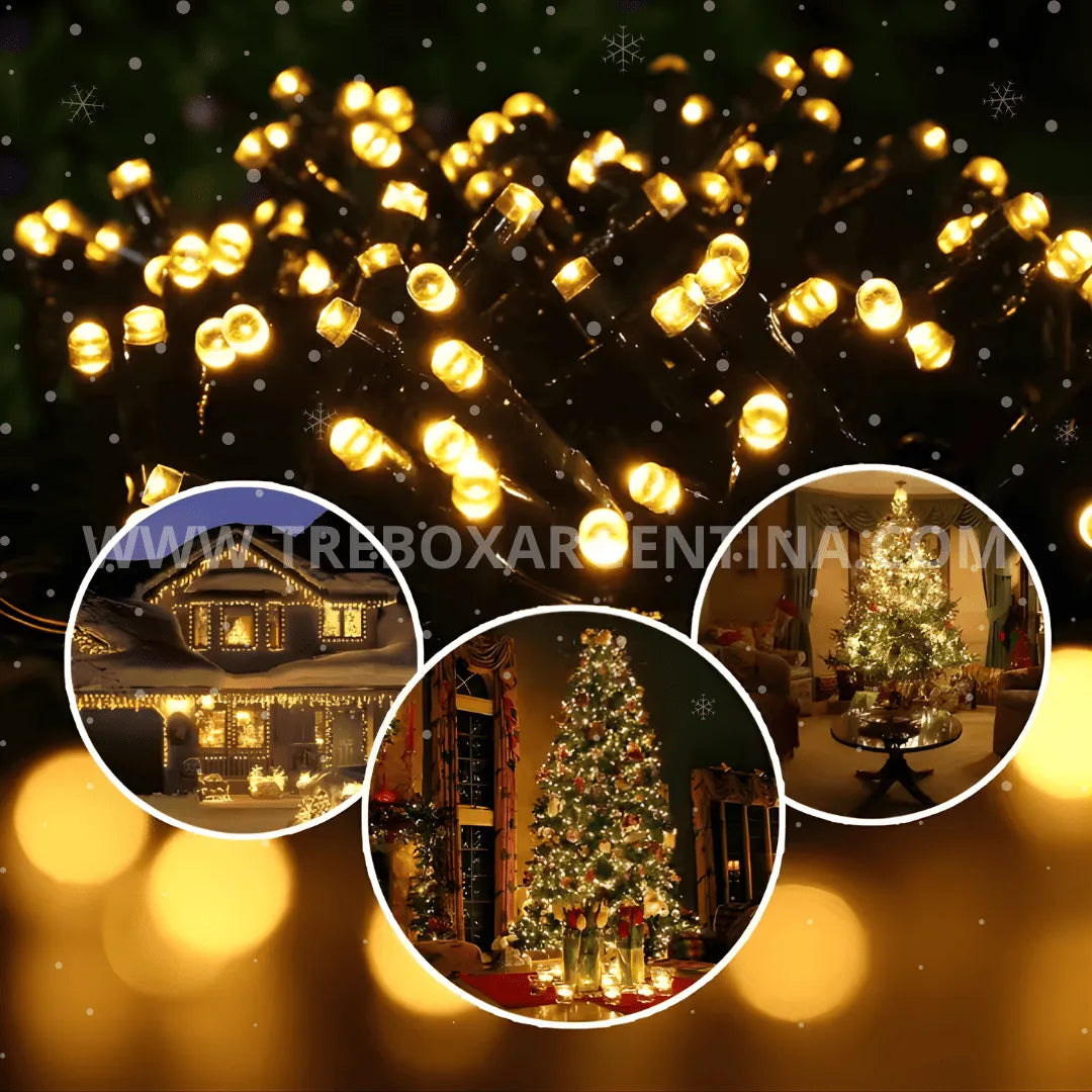 OFERTA 2X1 🎁 | Luces LED Solares ChristmasDecor:  ¡Iluminá tu Navidad SIN LIMITES!