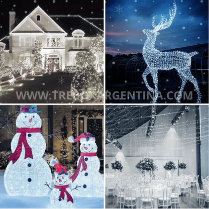 OFERTA 2X1 🎁 | Luces LED Solares ChristmasDecor:  ¡Iluminá tu Navidad SIN LIMITES!