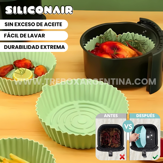 ¡PROMO HASTA HOY! SiliconAir | Moldes de Silicona para Freidora de Aire