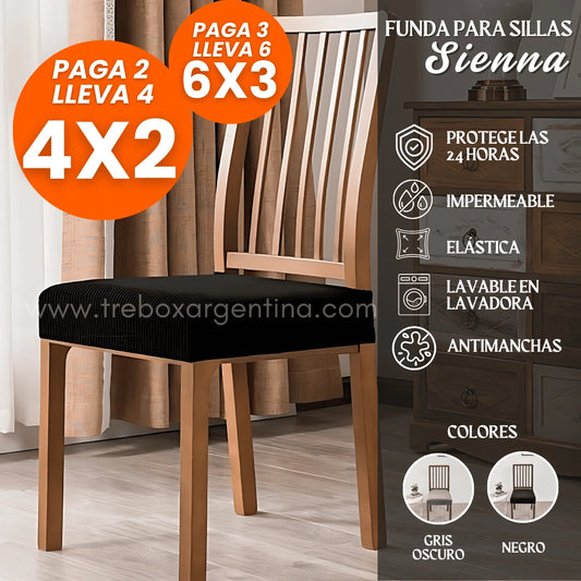 Funda protectora de sillas SIENNA | ¡Sillas como NUEVAS al INSTANTE!