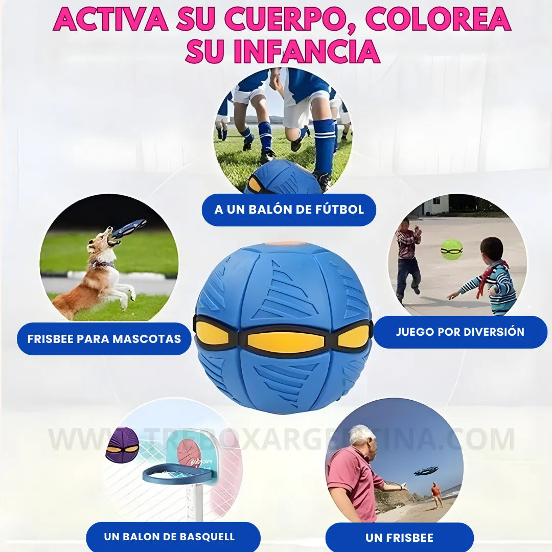 OFERTA 2x1 | Fluppy™ Pelota Frisbee Mágica: Un solo juguete, infinitas maneras de divertirse