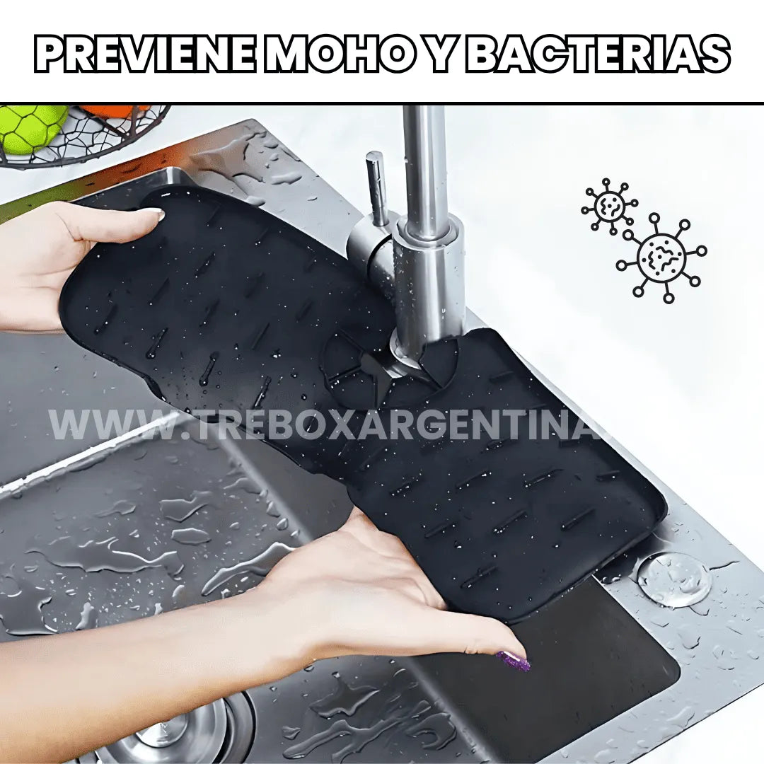 AquaDry™ | Alfombrilla de Silicona Absorbente -  Lavaplatos limpio y sin moho las 24 horas!
