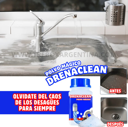 4x2 🎁 | Polvo Mágico DrenaClean : Elimina obstrucciones y olores al instante