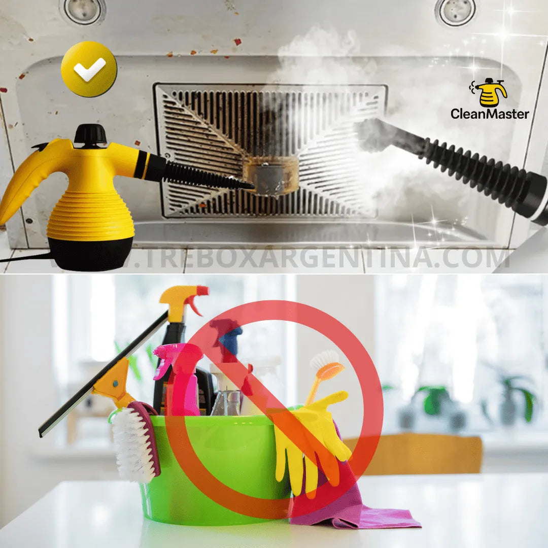 50% OFF🎁 | CleanMaster Limpiadora a vapor Multiuso: Elimina grasa y desinfecta en segundos