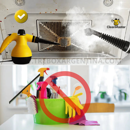 50% OFF🎁 | CleanMaster Limpiadora a vapor Multiuso: Elimina grasa y desinfecta en segundos