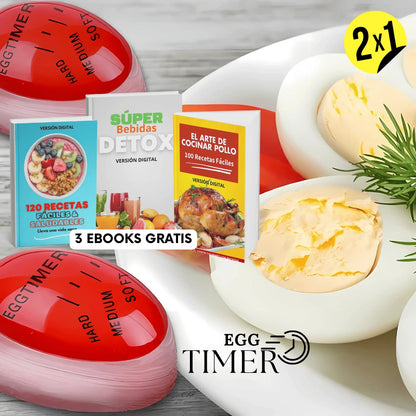 Temporizador de huevos Eggtimer | Controla la Cocción Perfecta 2X1 ¡Compra 1 y Lleva 1 GRATIS!
