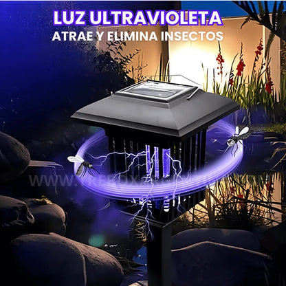 SolarKiller Lámpara solar antimosquitos 3 en 1 : Iluminá, protegé y olvidate de los mosquitos