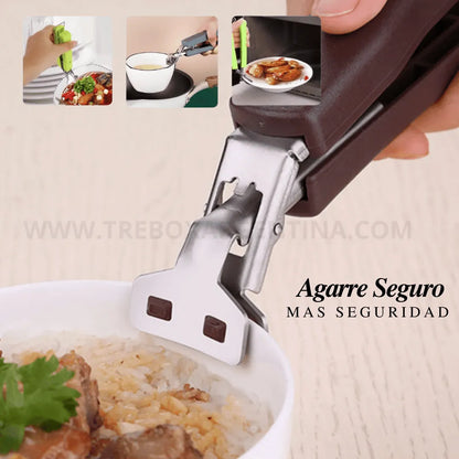 PROMO 3X1 🎁 Pinza antideslizante de silicona CookGrip🧑🏻‍🍳: Agarrá cualquier cosa caliente sin problemas!