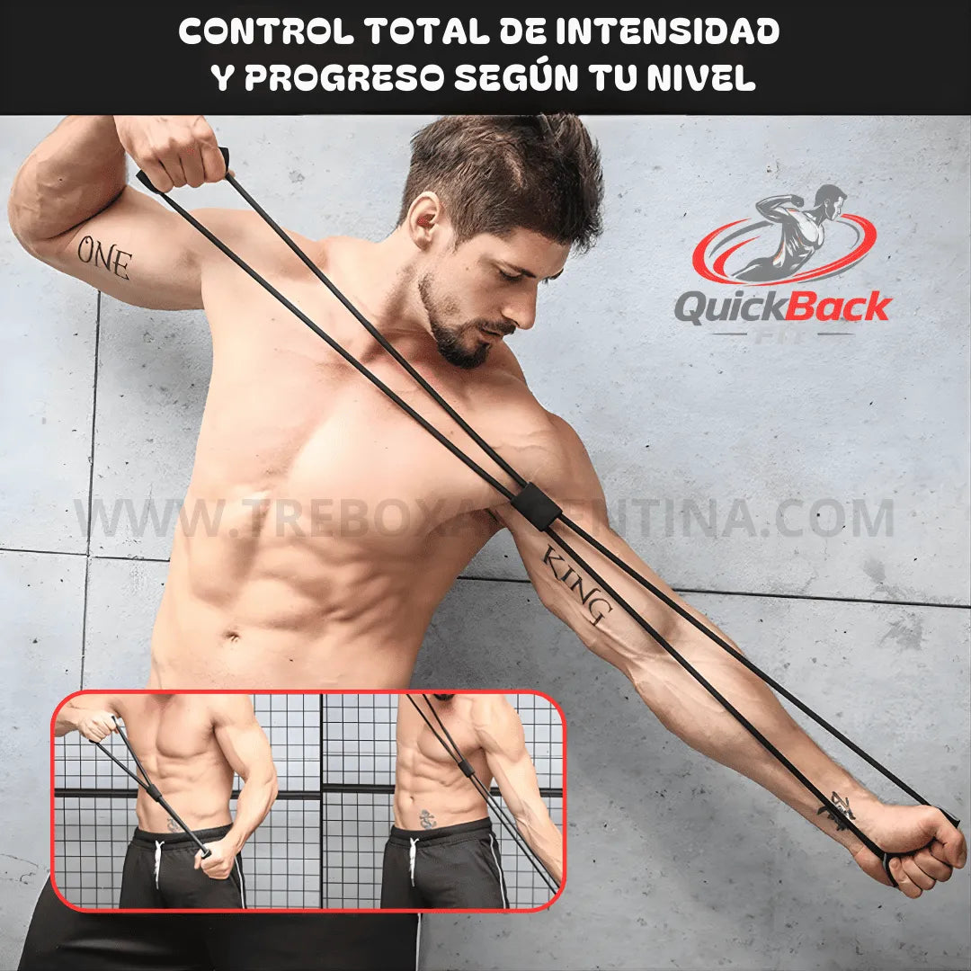 PROMO 50%🔥 | Banda Elástica QuickBack Fit : Espalda y cuerpo más firme y definido en solo 15 minutos al día