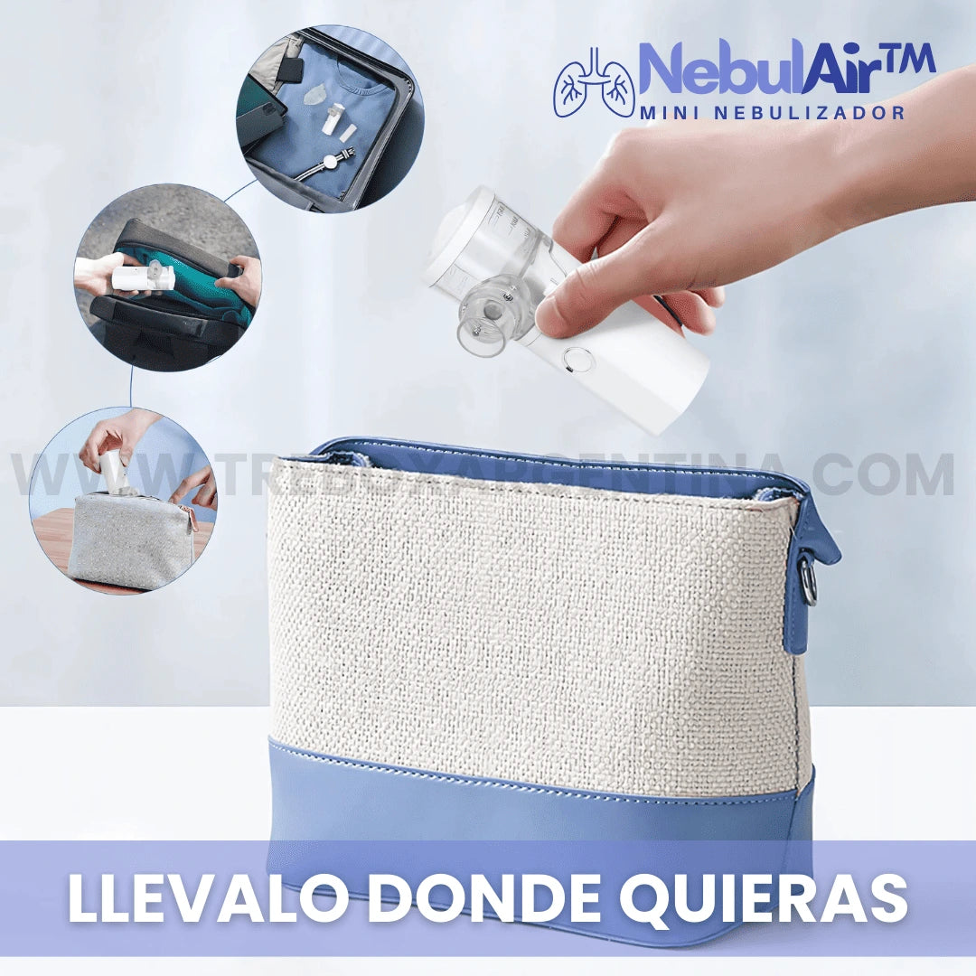 NebulAir™ Nebulizador Portátil para Toda la Familia |  Alivio Inmediato para la Respiración