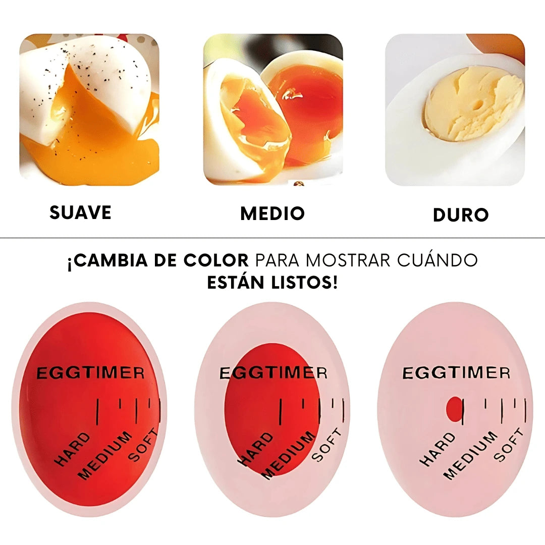 Temporizador de huevos Eggtimer | Controla la Cocción Perfecta 2X1 ¡Compra 1 y Lleva 1 GRATIS!